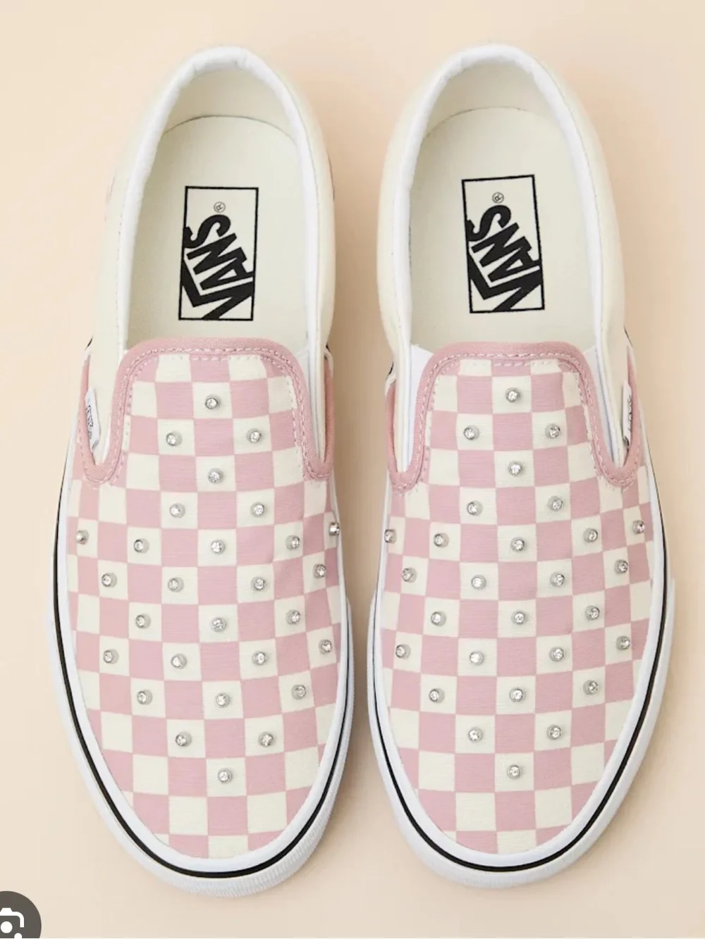 Vans Classic Slip-On Rhinestone Checkerboard - Picture 1 of 12